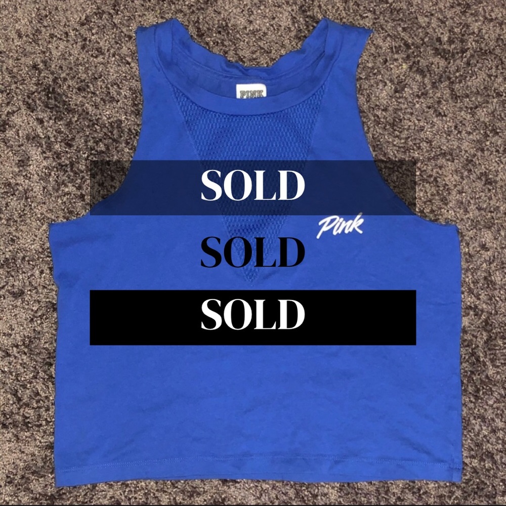⛔️SOLD⛔️PINK VS Fishnet Crop Top